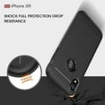 thumbnail image 2 of Slim Fit Carbon Fiber Case for #device_series - Cover Reinforced Bumper Shock Absorbent Black Q6P for iPhone XR, 2 of 8