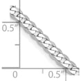 thumbnail image 5 of 14K White Gold Wg 2.9mm Flat Beveled Curb Chain (18 X 2.9) Made In South Africa wfbu080-18, 5 of 5