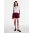thumbnail image 3 of Time and Tru Women's Draped Boxy Tee with Short Sleeves, Sizes XS-XXXL, 3 of 6