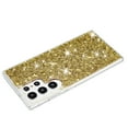 thumbnail image 2 of Allytechgroup Glitter Bling Phone Case for Samsung Galaxy S23 Ultra, Slim Fit Shockproof Anti-Scratch Perfect Phone Case for Girls and Women, Gold, 2 of 5