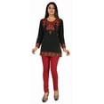 thumbnail image 3 of Maple Clothing Indian Short Kurtis Top Tunic Women's (Black, 5XL), 3 of 6