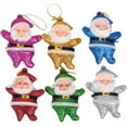 thumbnail image 2 of Lssam 6 Pieces Santa Ornament Collection - Miniature Santa Decorations for Xmas Tree, Window, Gift Topper and Festive Family Gatherings, 2 of 8