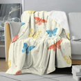 thumbnail image 2 of Butterfly 50x60 Inch Double-Layer Lamb Fleece Throw Blanket – Super Soft & Cozy Flannel with Lamb Wool Backing, Warm Anti-Pilling Plush Blanket for Couch, Bed, Sofa, 2 of 5