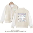 thumbnail image 1 of Sanrio Cinnamoroll Jacket Hello Kitty Kuromi Overcoat Woman Jacket Autumn Spring Kids Loose Sports Baseball Uniform Clothes Gift, 1 of 7