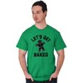 thumbnail image 5 of Funny Christmas Get Baked Gingerbread Men's Graphic T Shirt Tees Brisco Brands S, 5 of 5