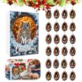 thumbnail image 1 of Xihbxyly Calendario de Adviento Navideño, Cuenta Regresiva de 24 Días, Adornos de Animales Únicos, Material Acrílico, Fácil de Colgar, Decoración Navideña, para Fiestas En Casa, Set de Regalo para Ár, 1 of 7