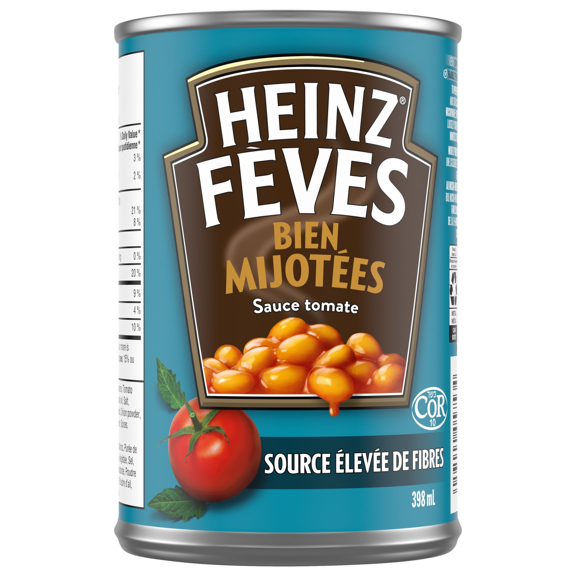 Heinz Deep-Browned Beans with Tomato Sauce, Casein-Free, 398mL