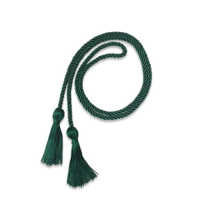 Honor Rope Vertical Tassel Polyester Yarn No Pilling Easy to Wear Hanging Ear Comfortable Touch Graduation Cord Durable String Green