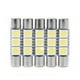 thumbnail image 4 of 10Pcs 3-SMD 29-30mm 6641 Fuse LED Bulb Vanity Mirror Light Sun Visor Lamp White, 4 of 5
