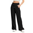 thumbnail image 4 of Endives Womens Wide Leg Sweatpants Baggy Joggers Straight Leg Pant Loose Fit Sport Pants With Pockets, 4 of 6