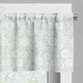 thumbnail image 3 of Ambesonne Circles Valance Pack of 2, Grey Geometric Retro, 42"X12", Pale Grey and White, 3 of 5