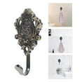 thumbnail image 4 of WEUVEB 2Pcs Multifunctional Golden Metal Coat Hooks with Vintage Embossing for Living Room, 4 of 8