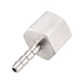 thumbnail image 3 of Conector adaptador de manguera de acero inoxidable de barbilla de 6mm x G1/2 hembra 1Pcs plateado, 3 of 3