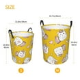 thumbnail image 5 of PAYOHTO Foldable Laundry Room Hamper Bucket Waterproof Bathroom Basket for College Student Living Room Storage Pillows Blankets Cute Baby Cat Caticorn Pattern, 5 of 8