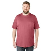 Boulder Creek By Kingsize Men's Big & Tall Heavyweight Crewneck Pocket T-Shirt