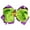 Green, variant on 1Pair Halloween Bow Knot Hair Pins Halloween Hair Bows Clip Ghost Pumpkin Pattern Clip Cute Bowknot Clip Hair Accessories for Girls Babies Toddlers Kids Halloween Christmas Parties