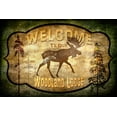 thumbnail image 2 of LightBoxJournal 24x17 White Modern Wood Framed Museum Art Print Titled - Welcome_Lodge Moose, 2 of 4