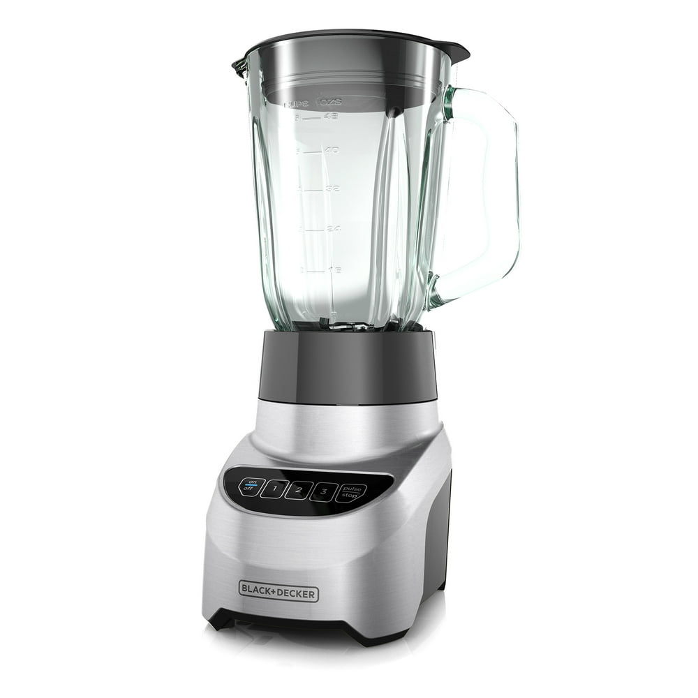 BLACK+DECKER PowerCrush Blender, Digital Controls, Stainless Steel