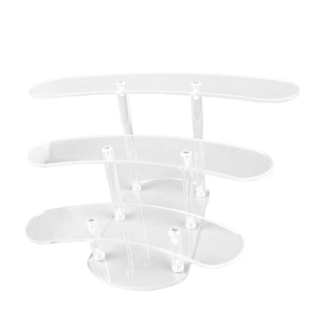 Wisewang Elegant Semicircle Dessert Appetizer Display Riser Rack Made Of High Grade Acrylic Parties Acrylic Display Riser Perfume