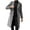 Gray, variant on Men's Single Breasted Trench Coat with Wool Blend - Oversized Warm Lapel Work Business Jacket for Winter Fashion, Formal Events, and Christmas Parties,Black,2XL