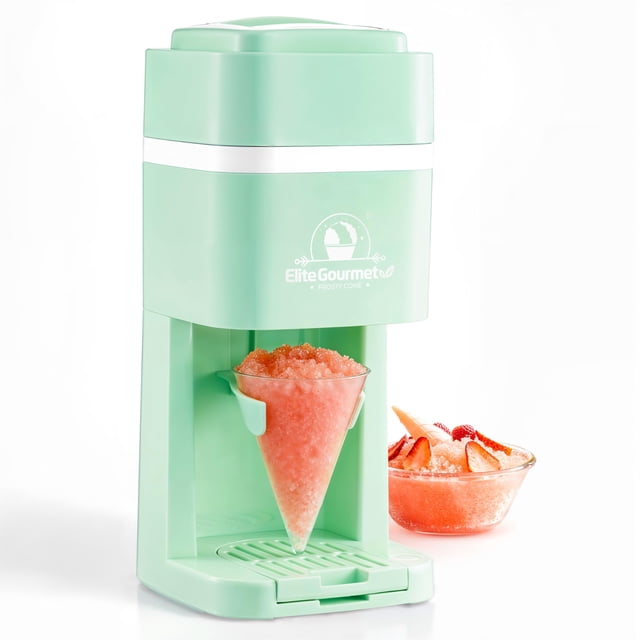 Máquina para hacer hielo raspado con forma de cono de nieve Elite Gourmet ESI2215M