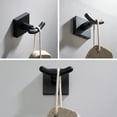 thumbnail image 3 of Kraus Bathroom Double Towel Hooks, Matte Black, 3 of 8