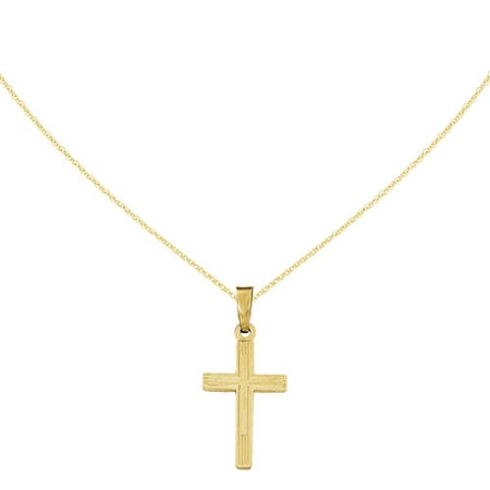 14kt Yellow Gold Polished Cross Latin Pendant