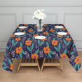 thumbnail image 3 of Pioneer Flower Floral Print Pattern Square Tablecloth, Waterproof Wipeable Spillproof Washable Table Cover for Home Kitchen Party Decor, 42"x42", 3 of 6