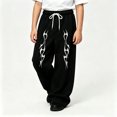 thumbnail image 2 of CONZONE Toddler Boys Baggy Sweatpants Y2K Graphic Joggers for Boys Drawstring Fall Winter Athletic Trousers with Pockets, 2 of 5
