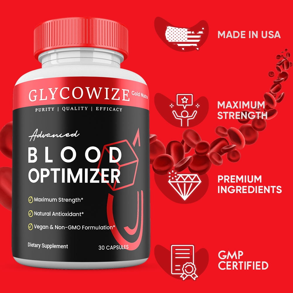 (3 Pack) GlycoWize Blood Support Capsules, Maximum Strength Advanced Formula, Glyco Wize Pills for Men and Women 3 Month Supply