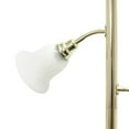 thumbnail image 6 of Elegant Designs 3 Light Floor Lamp with Scalloped Glass Shades, Brushed Nickel, 6 of 7