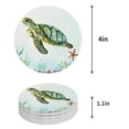 thumbnail image 1 of FMSHPON Lemon Set of 6 Round Coaster for Drinks, Absorbent Ceramic Stone Coasters Cup Mat with Cork Base for Home Kitchen Room Coffee Table Bar Decor, 1 of 6