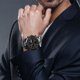 thumbnail image 4 of Reloj de moda, moderno, multifuncional, con tres zonas horarias, esfera grande, para hombres de negocios, reloj electrónico con correa de acero, 4 of 5