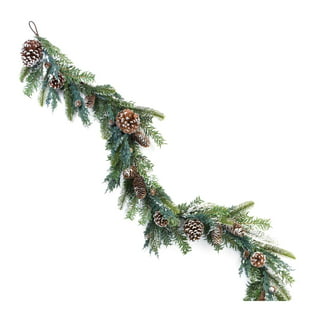 Melrose Set of 6 Frosted Pinecone Artificial Picks 12.5