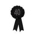 thumbnail image 1 of Cinta Roseta Insignia Glitter 40 Sunnimix Fiesta De Cumpleaños Favor Negro, 1 of 6