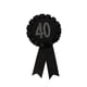 thumbnail image 1 of Cinta Roseta Insignia Glitter 40 Sunnimix Fiesta De Cumpleaños Favor Negro, 1 of 6
