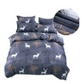 thumbnail image 4 of Ensemble de Literie 3 Pcs/4 Pcs Lit Ensemble Simple Double Simple Impression Confortable Multi-Tailles Frais Étudiant Couverture Dessin Animé, 4 of 6