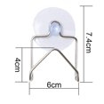 thumbnail image 1 of Estante de secado para baño y cocina, fregadero de acero inoxidable, soporte para esponjas de succión, ventosa, soporte para paños de cocina, 1 of 6