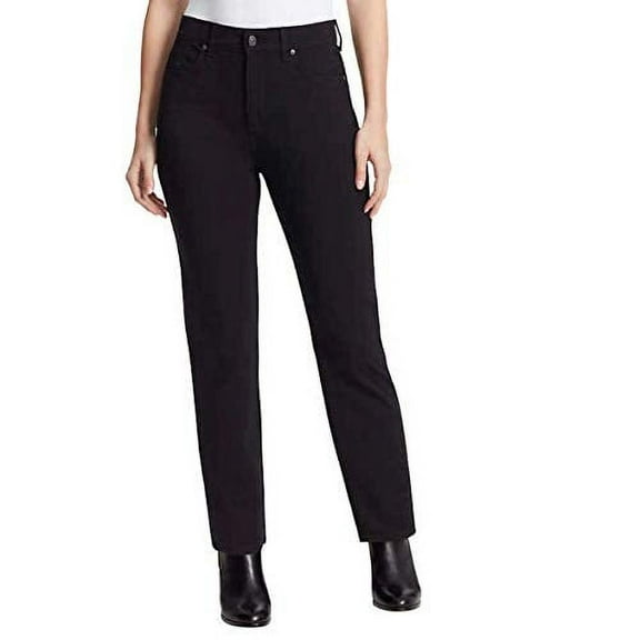 Gloria Vanderbilt Women's Amanda Ponte Knit Pant Size: 10, Color: Black