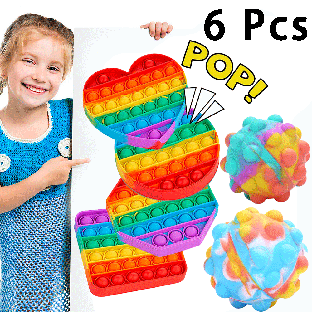 Popper Bubble Fidget Toy Sensory Stress Reliever Kids Special Need Silent Trend 
