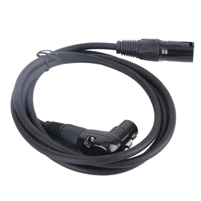 Cable de micrófono XLR ANGGREK 2 Piezas Hembra a Macho 90 Grados