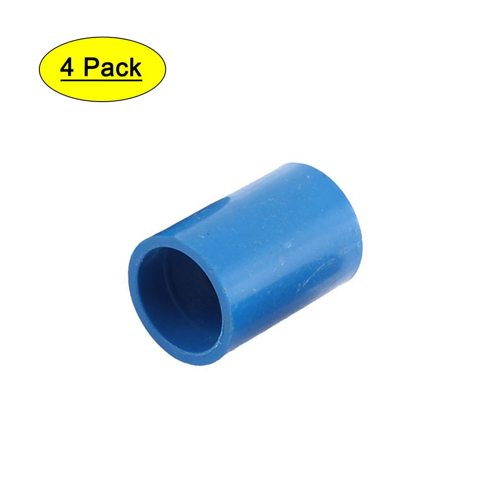 PVC Straight Type Pipe Connectors Fittings Coupler Blue 20mm Inner Dia