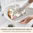 thumbnail image 4 of 2 Pcs Pioneer Flower Floral Print Pattern Funny Kitchen Towels, Microfiber Dish Towels, Kitchen Tea Towels Set 18" X 26", 4 of 5