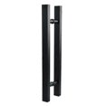 thumbnail image 1 of Matte Black Stainless Steel Door Handle for Glass and Wooden Doors - Durable Rust-Resistant Hardware, 1 of 5