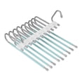 thumbnail image 2 of Cateissary Multi Layer Folding Pants Hangers Slack Wardrobe Travel Rack Hanging Hotel Almacenamiento y organización del hogar Verde 33.2x24 cm, 2 of 6