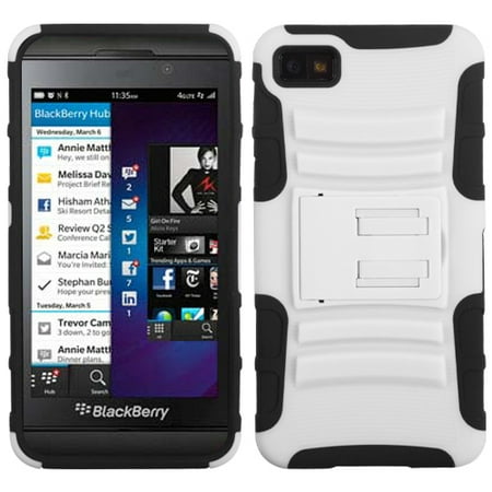 Impact Armor Rugged Protector Cover Case w/Kick Stand for Blackberry