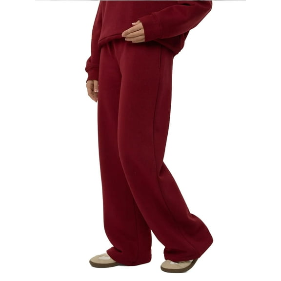 Drawstring Waist Wide Leg Joggers