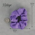 thumbnail image 5 of Motique Accessories Set of 10 Terry Hair Scrunchies for Adult Female and Girls - Purple, 5 of 5