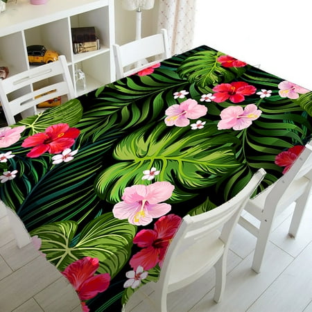 

Tropical Palm Leaf Tablecloth Home Kitchen Tablecloth Wedding Holiday Party Rectangular Coffee Table Tablecloth Beach Towel