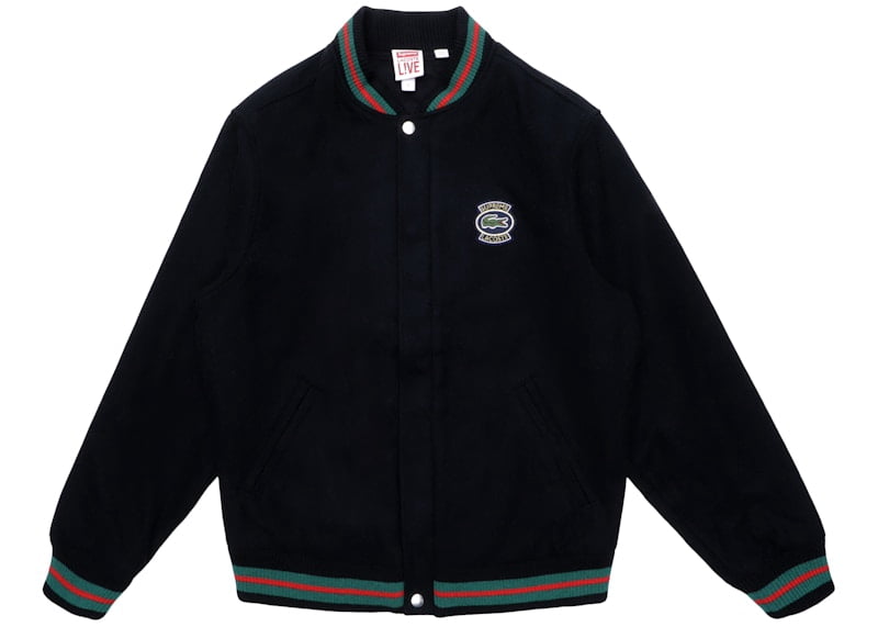 Supreme Men's Mitchell & Ness NCAA Hooded Stadium Jacket Black